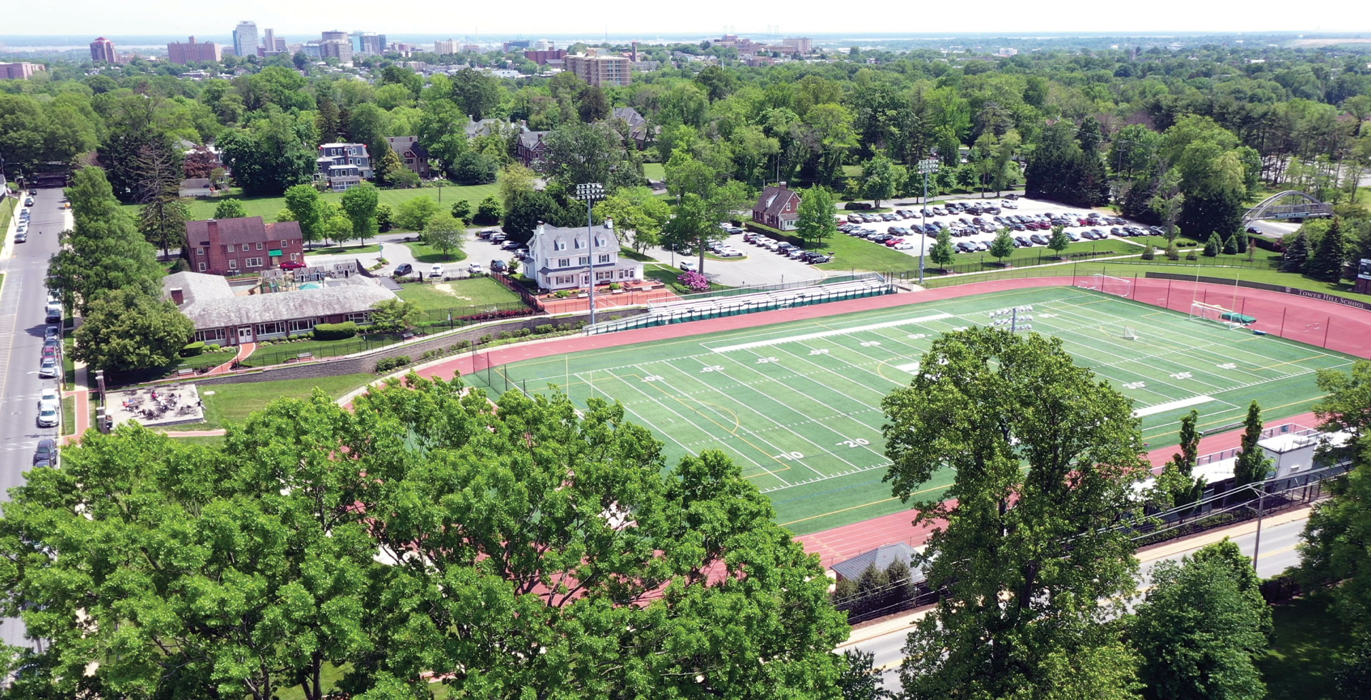 Tower Hill School campus including athletics facilities.